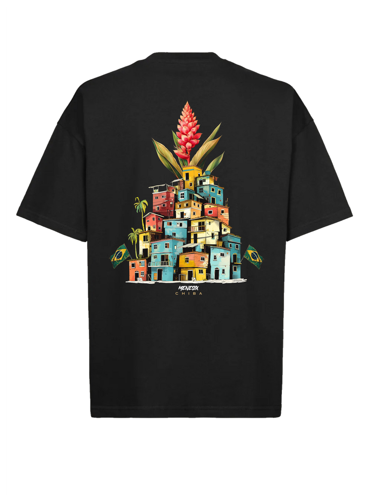 Menesix Favela Black heavy oversized T