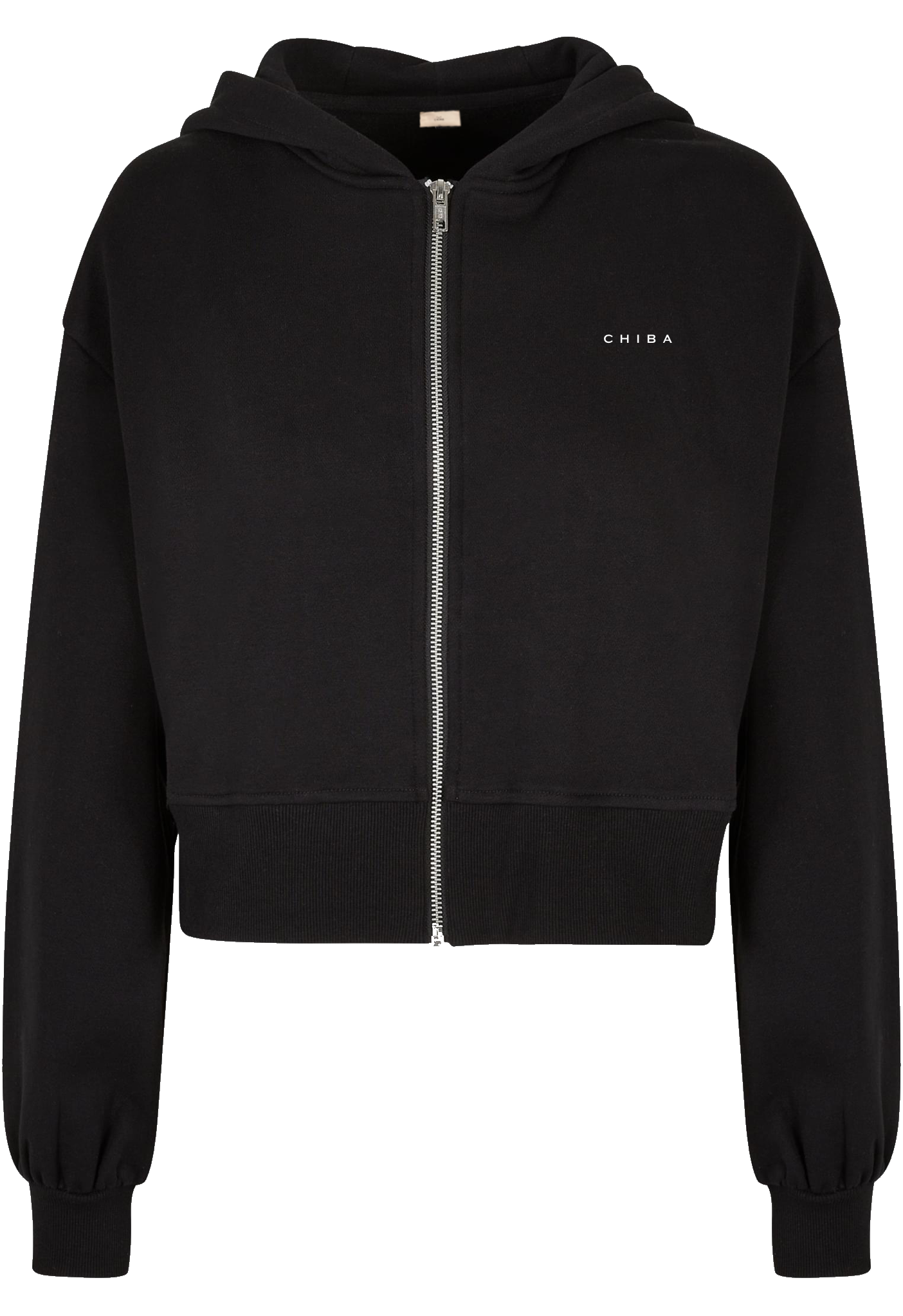 Women’s Crop Ziphoody black