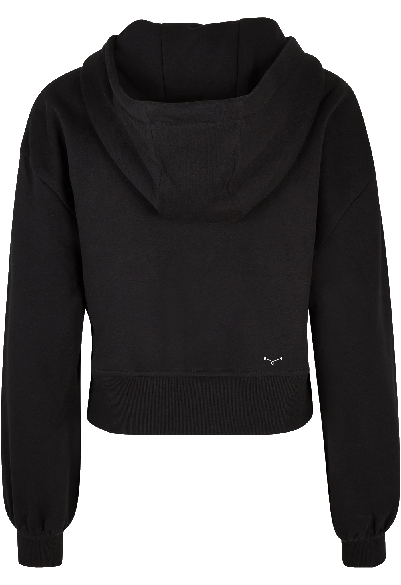 Women’s Crop Ziphoody black