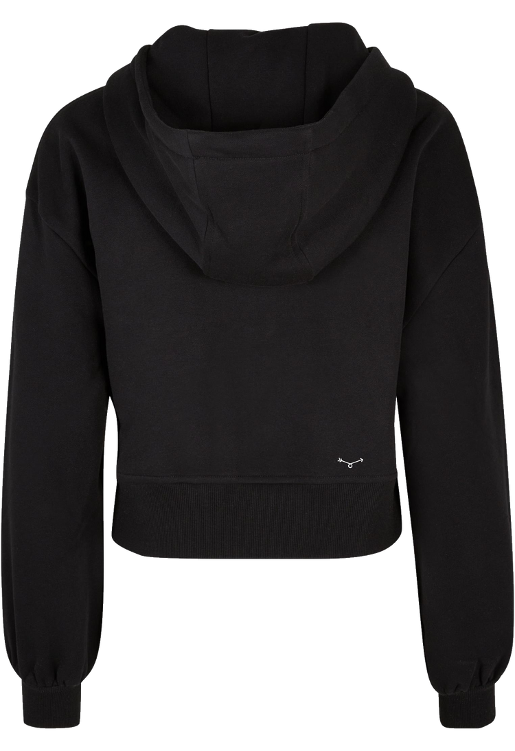 Women’s Crop Ziphoody black