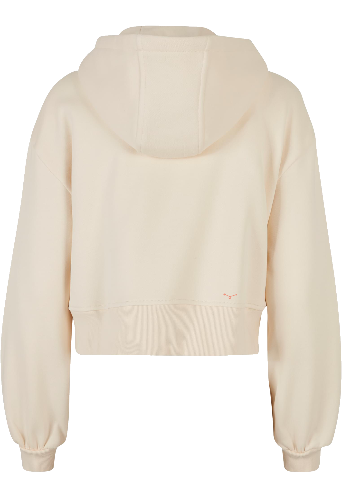 Women’s Crop Ziphoody Sand