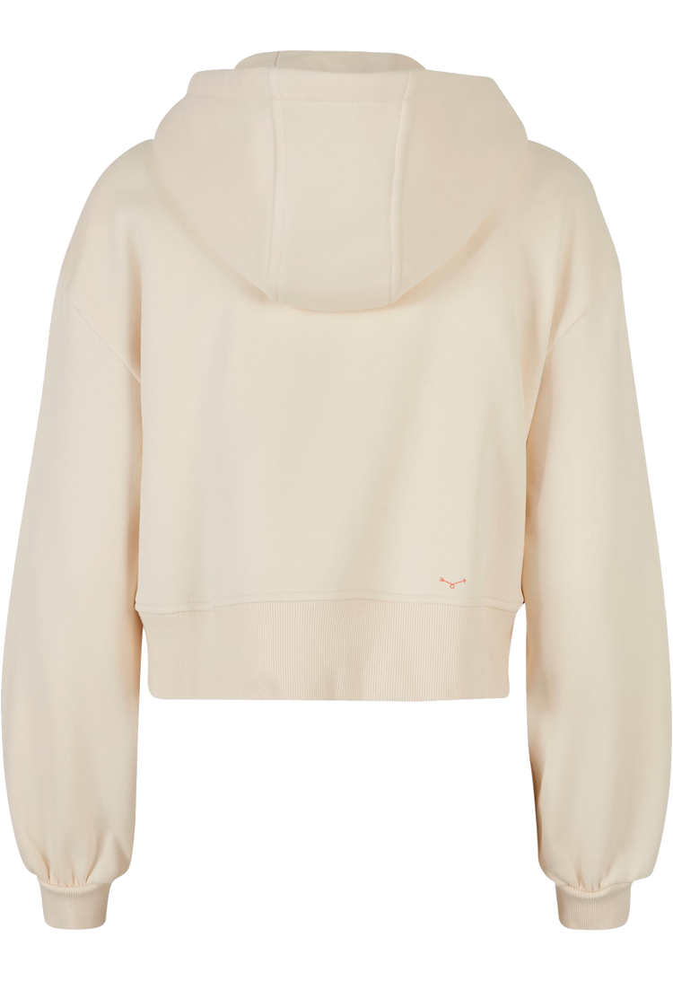 Women’s Crop Ziphoody Sand