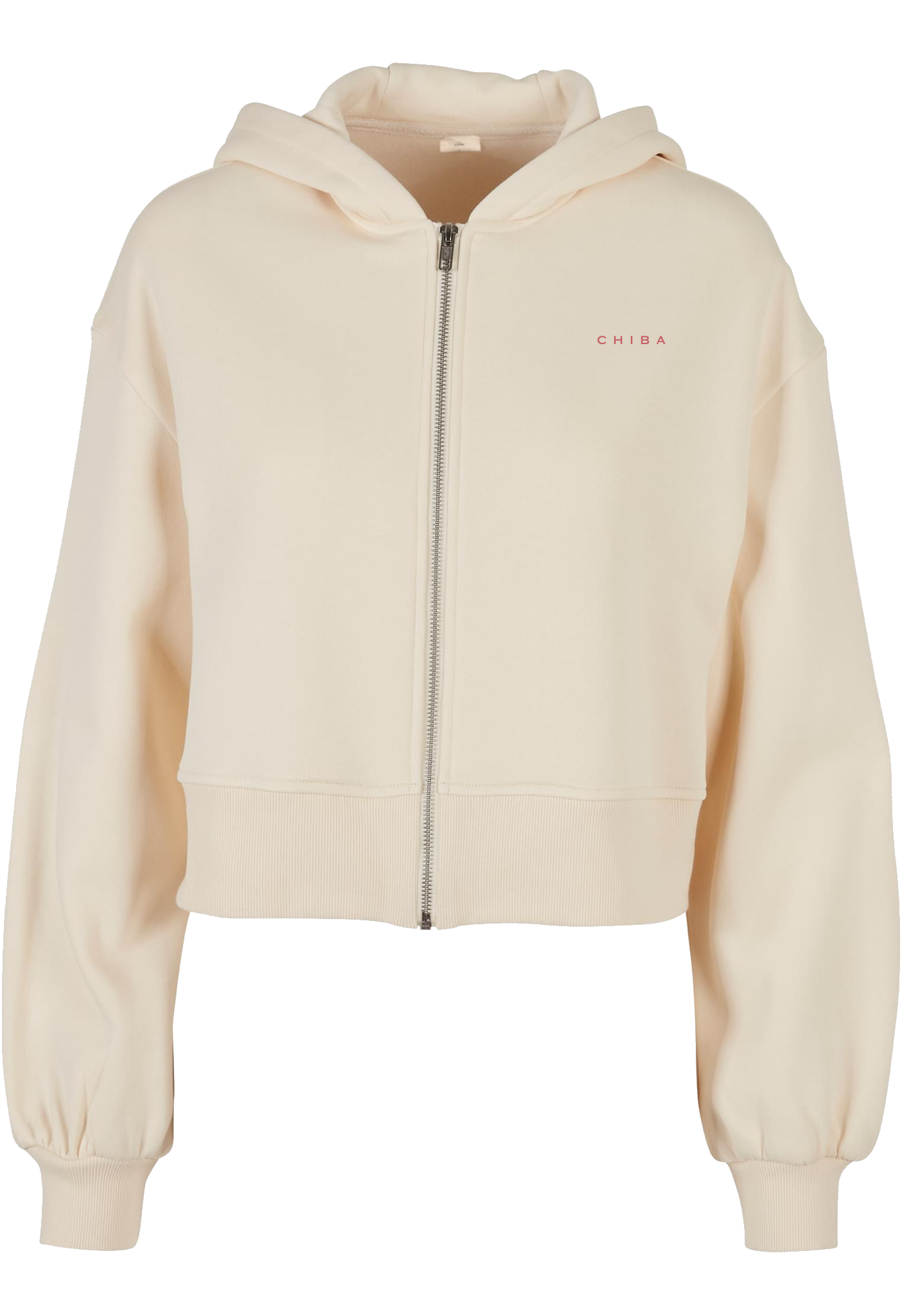 Women’s Crop Ziphoody Sand