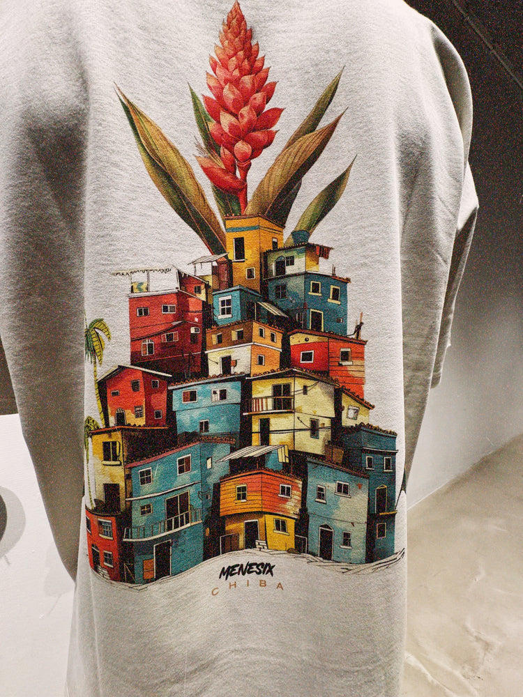 Menesix Favela Vintage White heavy oversized T