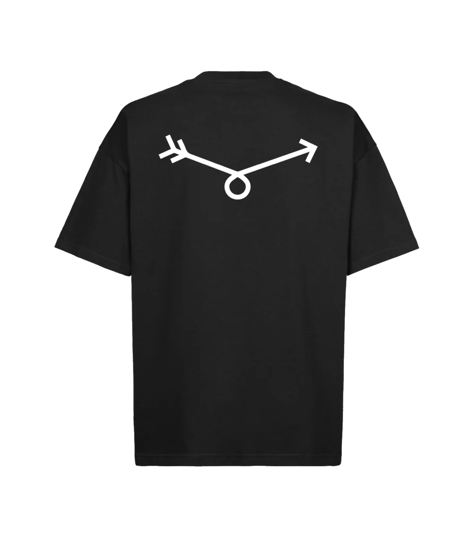 Black Zapfino Arrow T