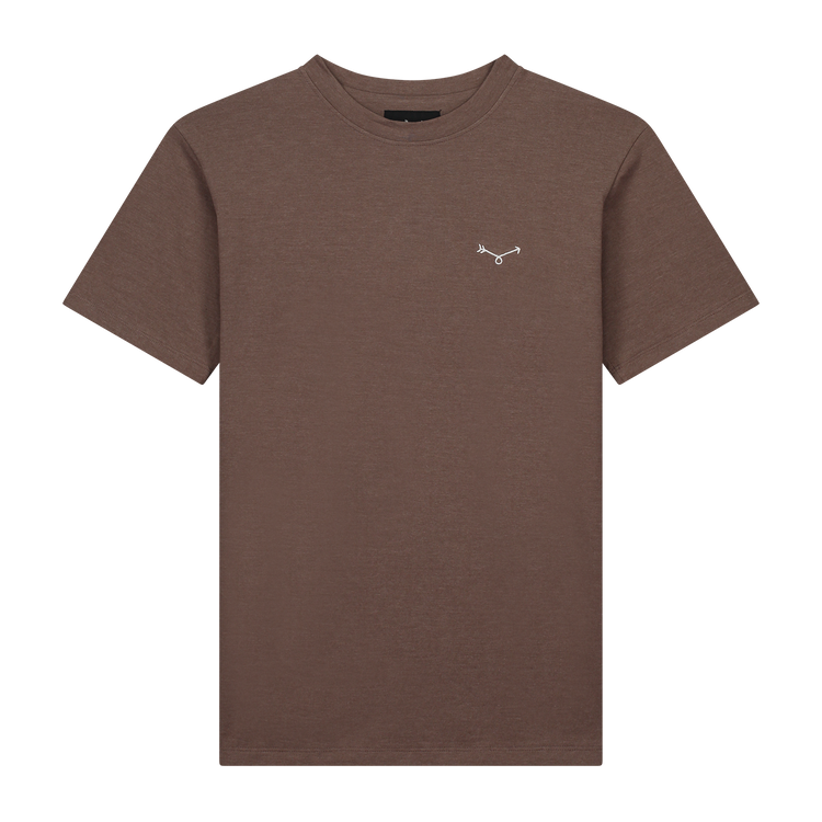 Arrow T-shirt Melange Brown