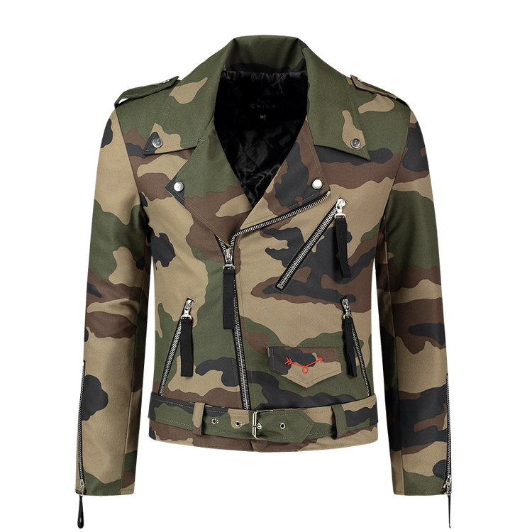 Camouflage Biker Jacket