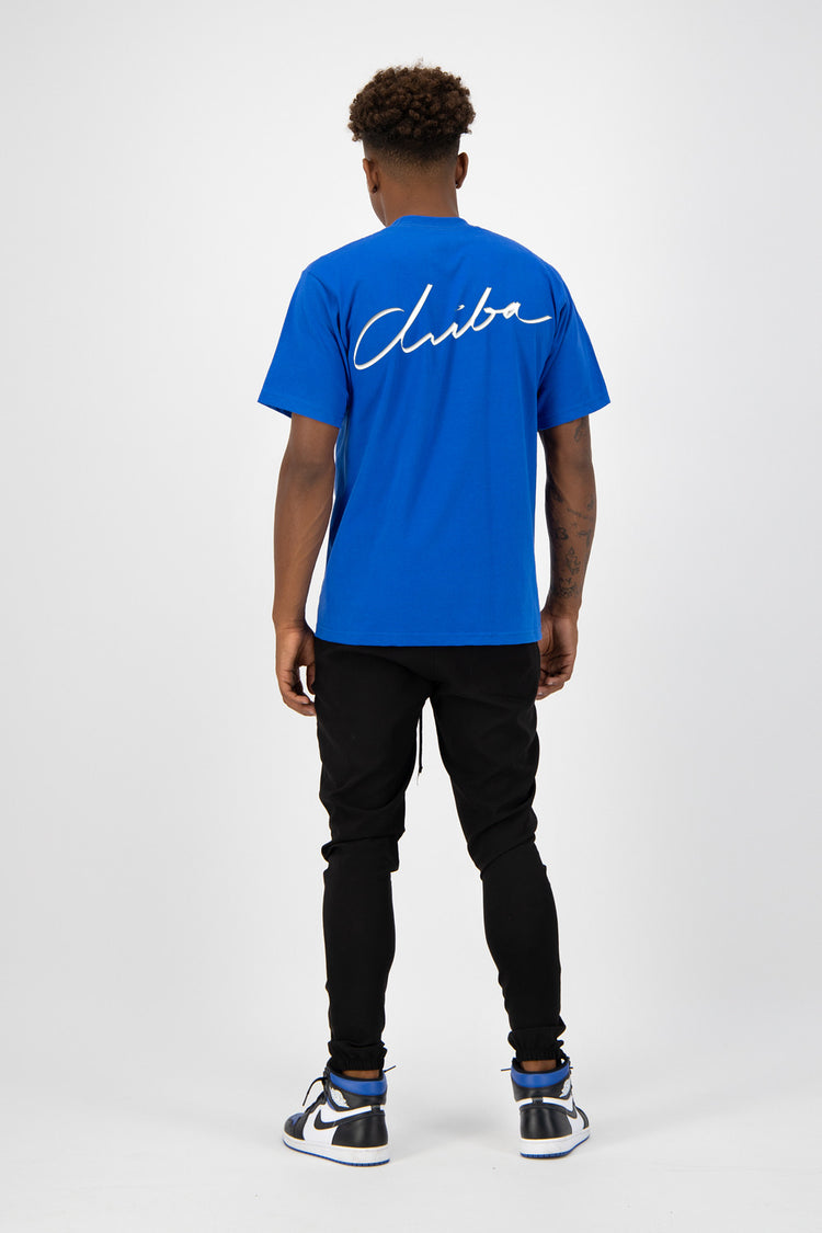 Royal blue T