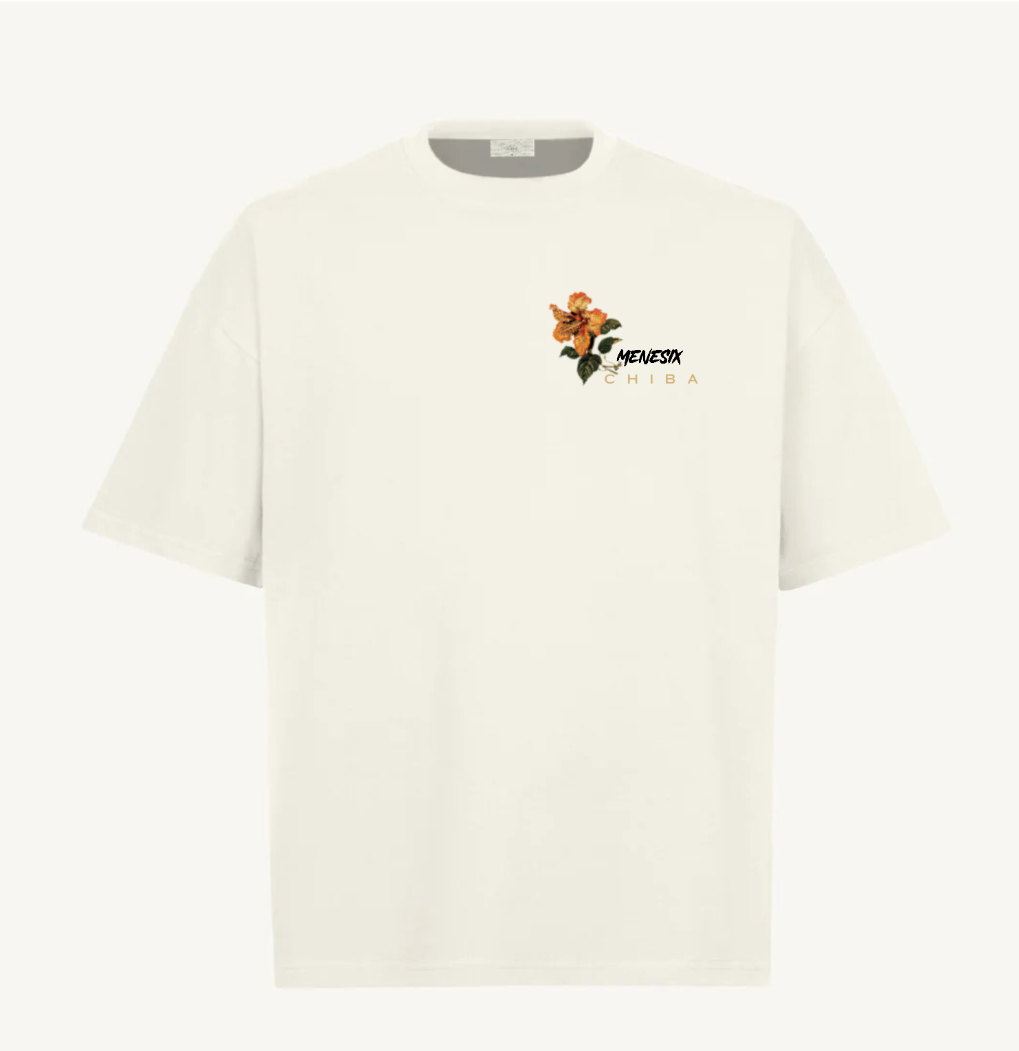 Menesix Favela Vintage White heavy oversized T