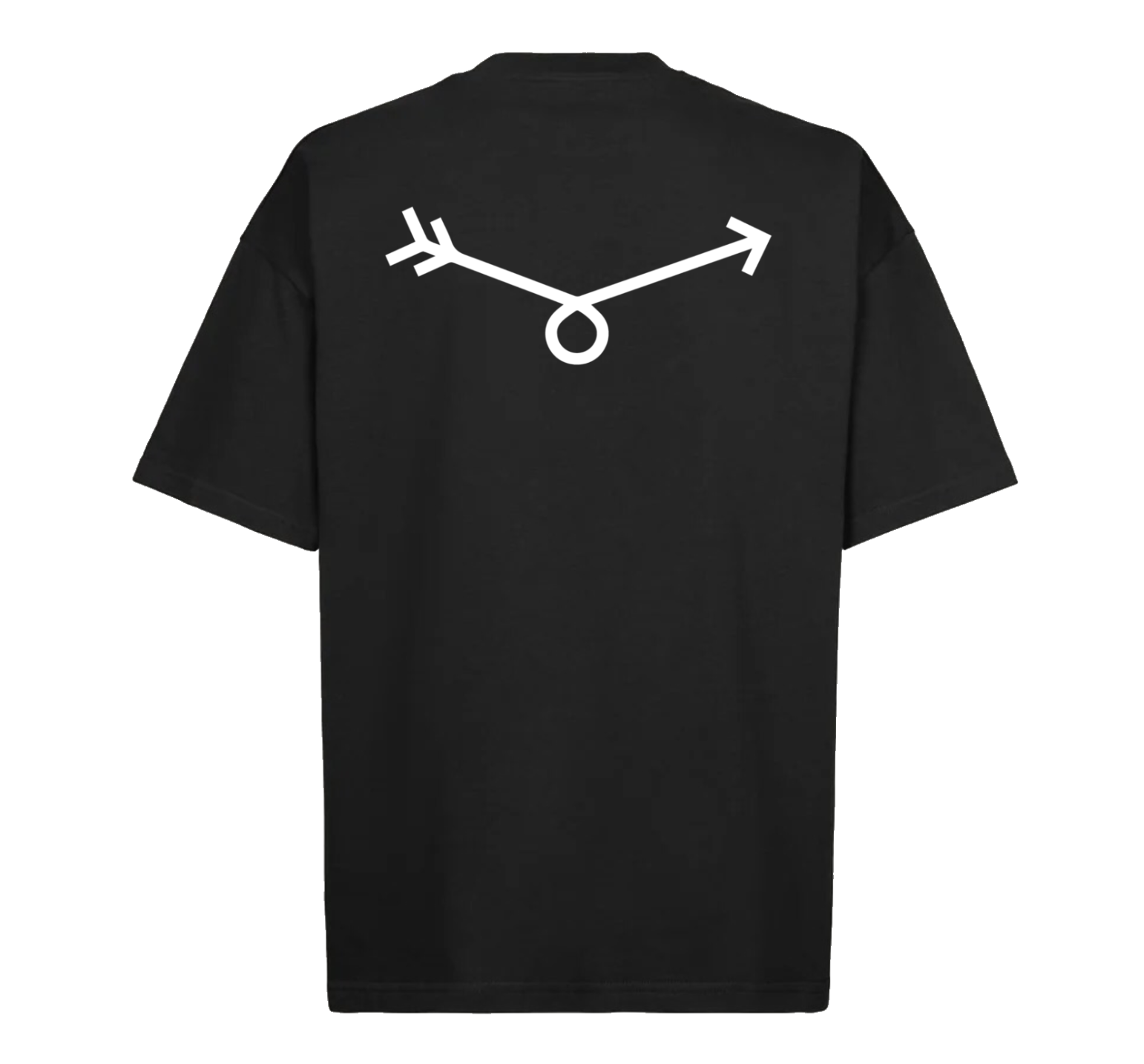 Black Zapfino Arrow T