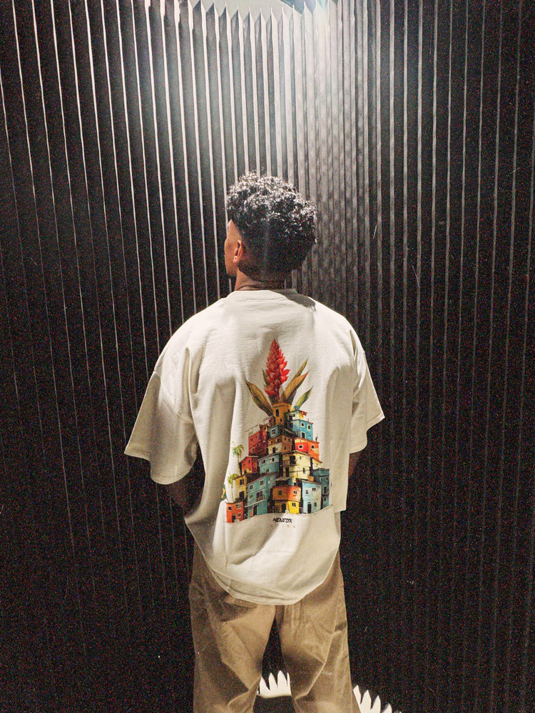Menesix Favela Vintage White heavy oversized T