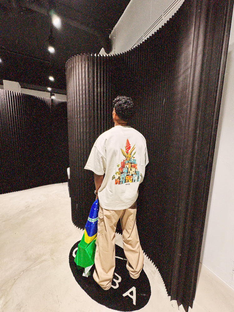 Menesix Favela Vintage White heavy oversized T