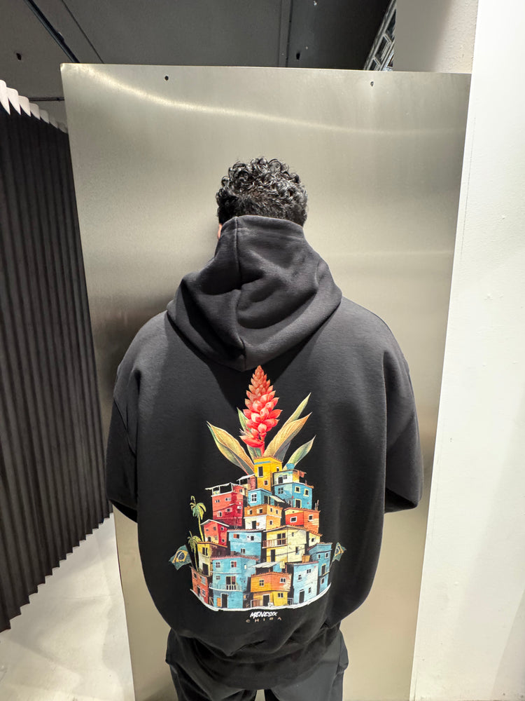 Menesix Favela Black heavy oversized T