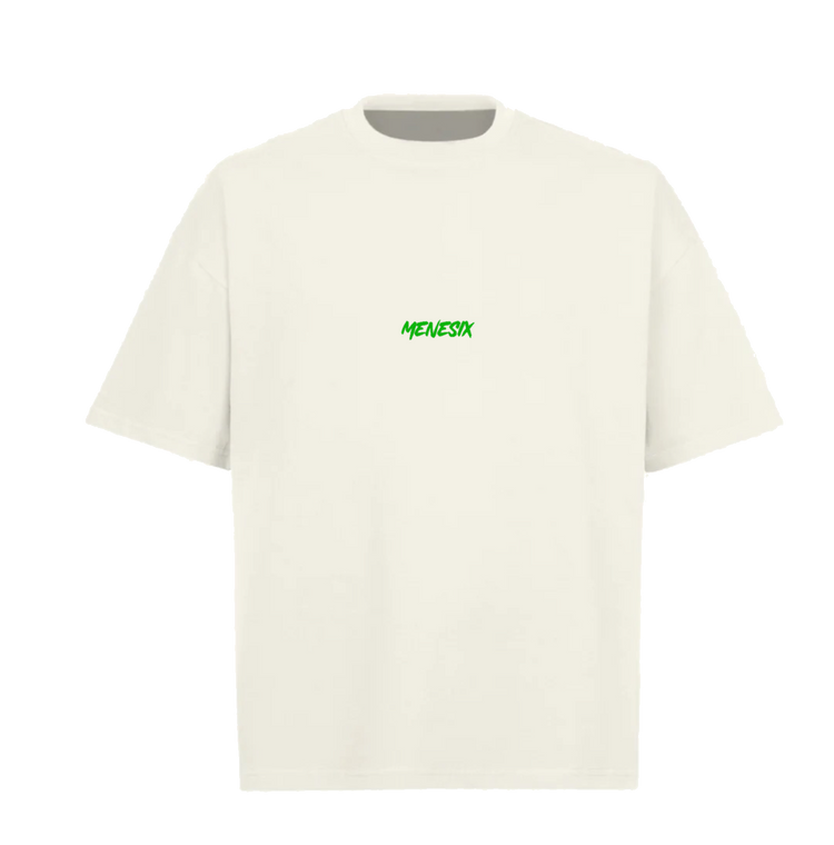 Menesix x Chiba Brazil Handmade rhinestone embellishments White T