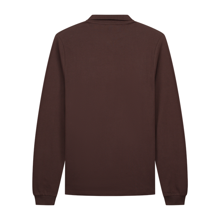 Longsleeve Polo Brown