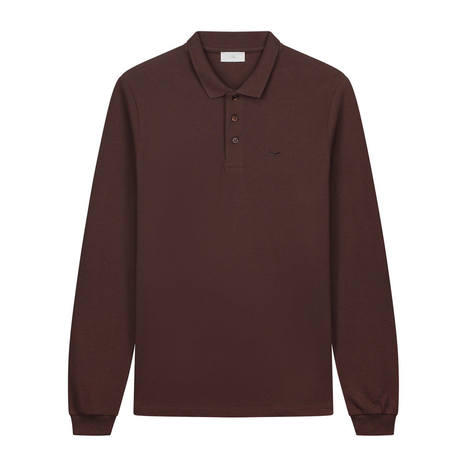 Longsleeve Polo Brown