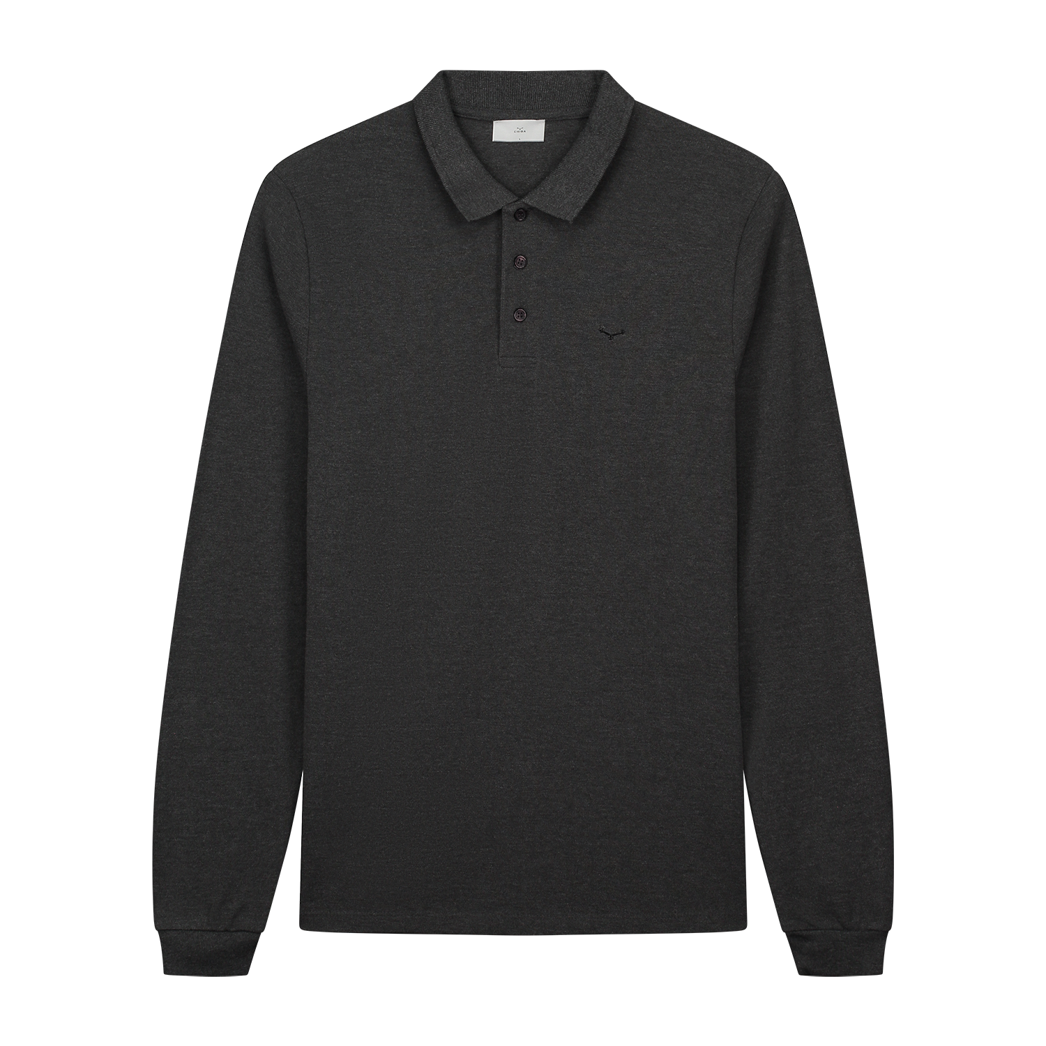 Longsleeve Polo Dark Grey