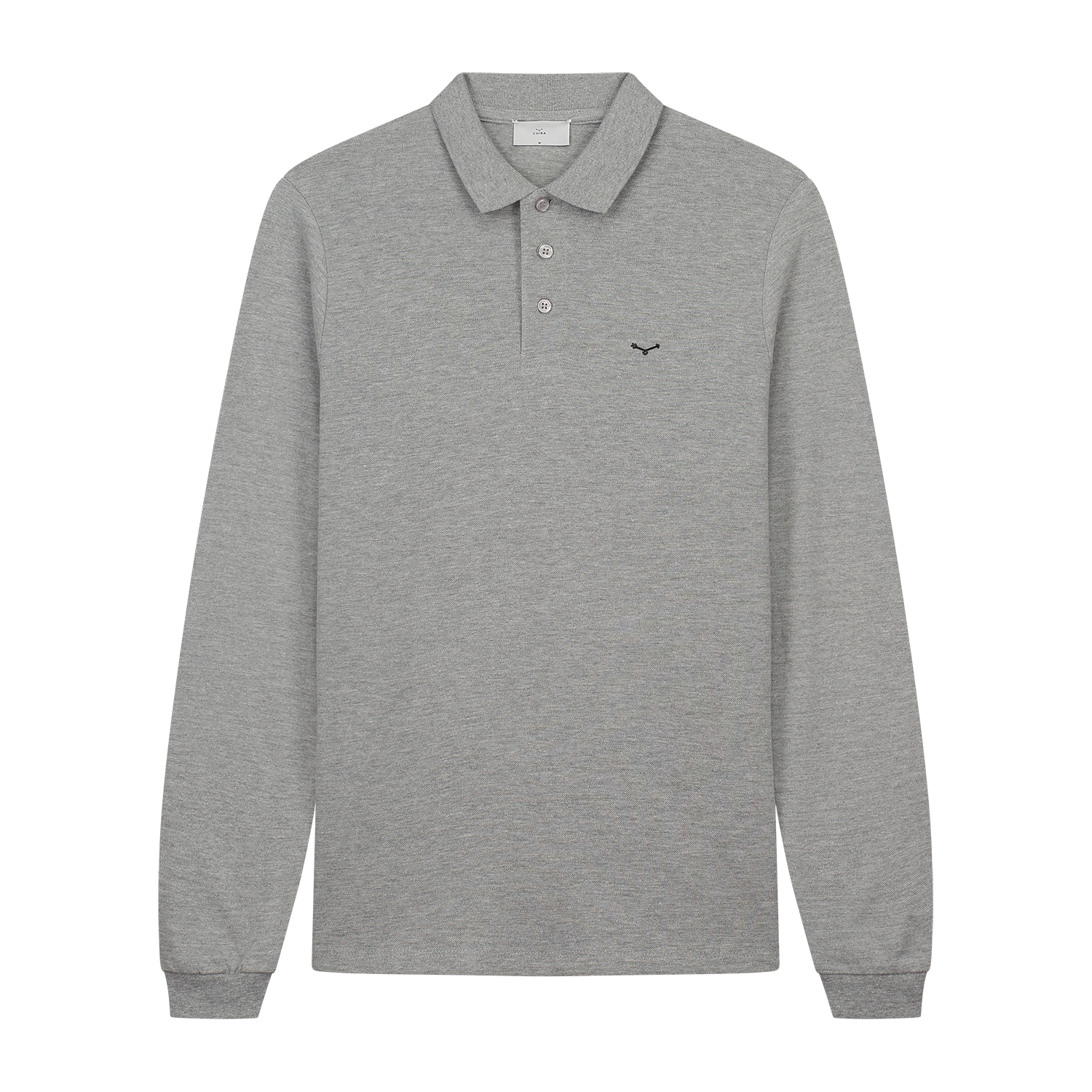 Longsleeve Polo Grey