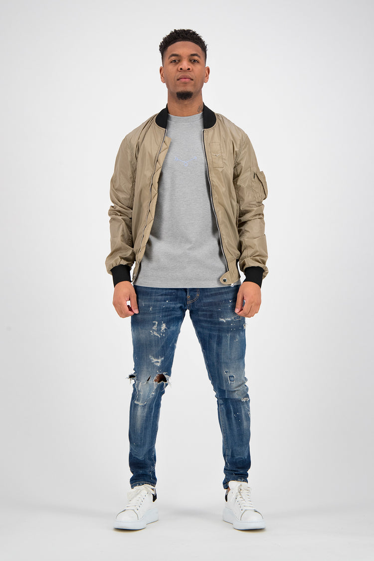 Essential Bomber Jacket - Sand