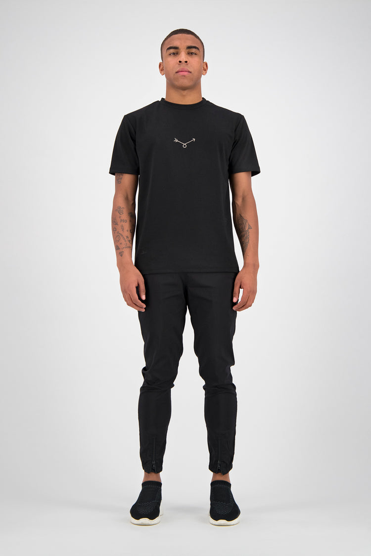 Jogger Center Zip - Black