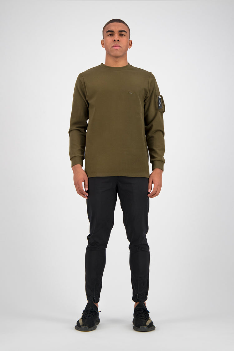 Pocket longsleeve - Army Green