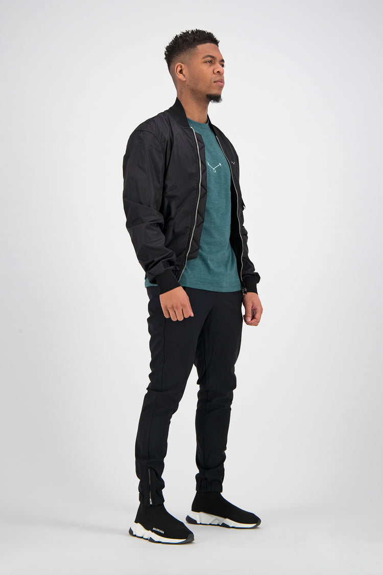 Jogger Hidden Zip - Black