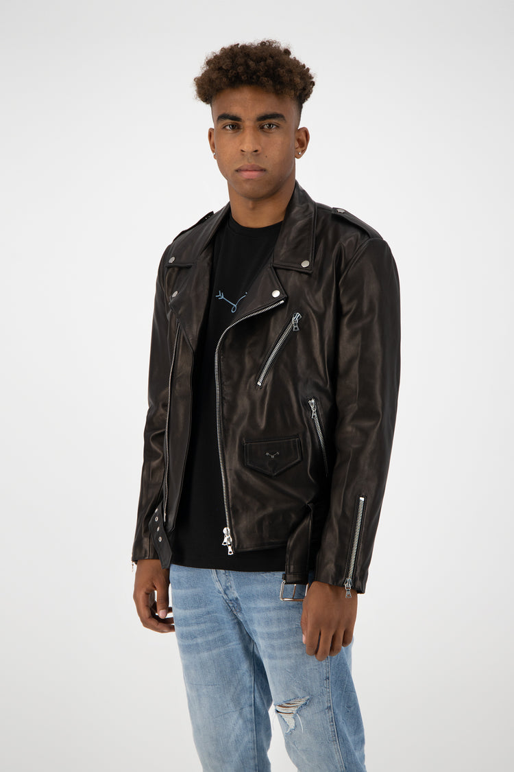 Black Leather Biker