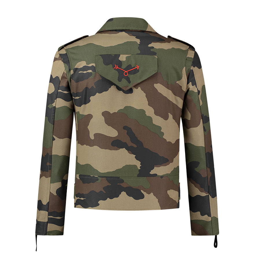 Camouflage Biker Jacket