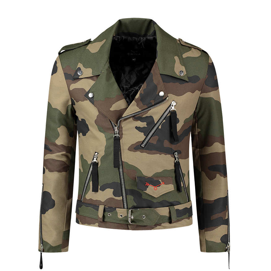 Camouflage Biker Jacket
