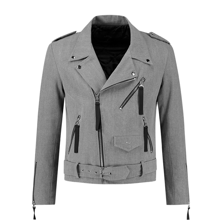 Grey Canvas Biker
