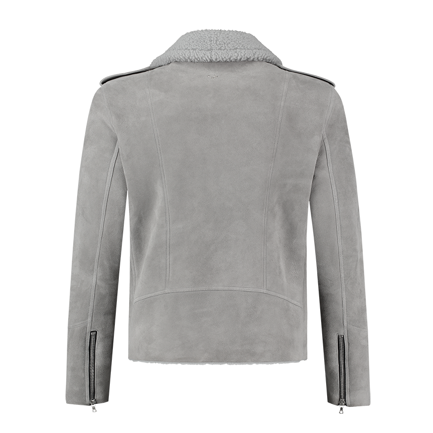 Grey Shearling Perfecto