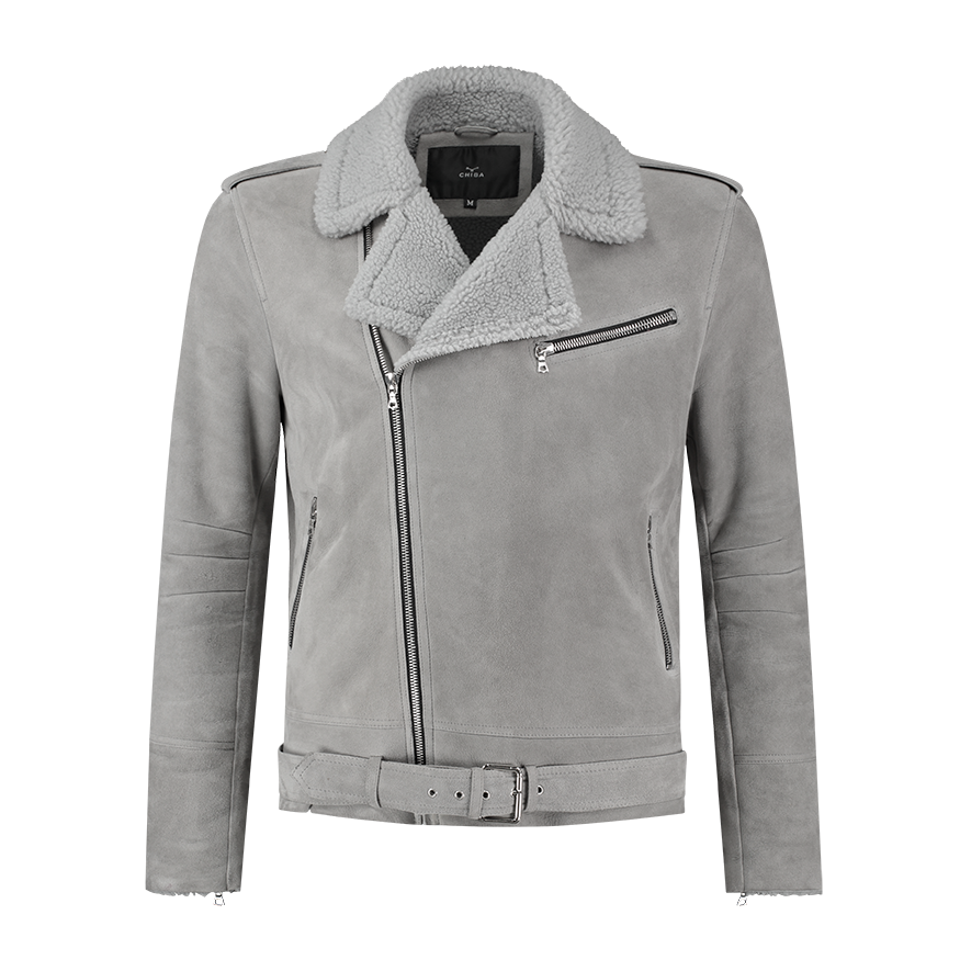 Grey Shearling Perfecto