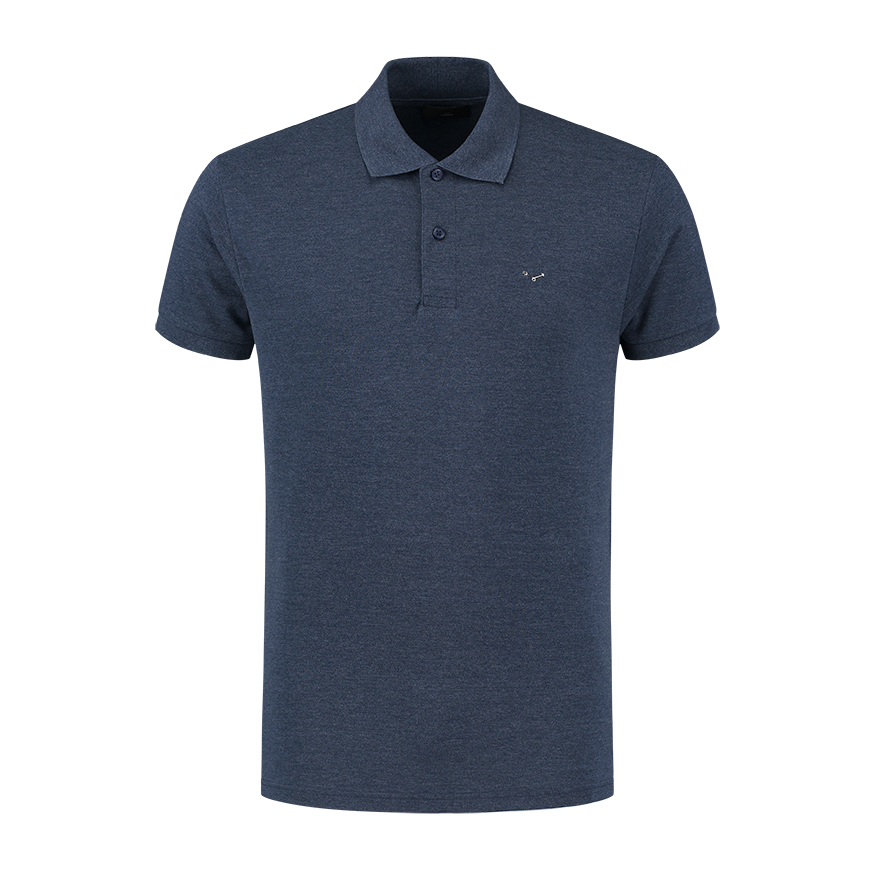 Polo shirt - Melange Blue