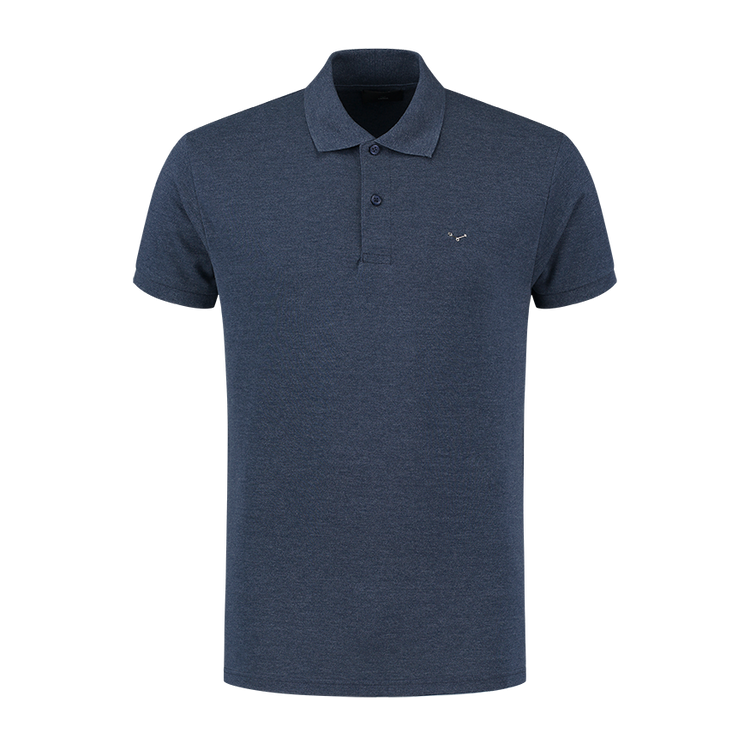 Polo shirt - Melange Blue