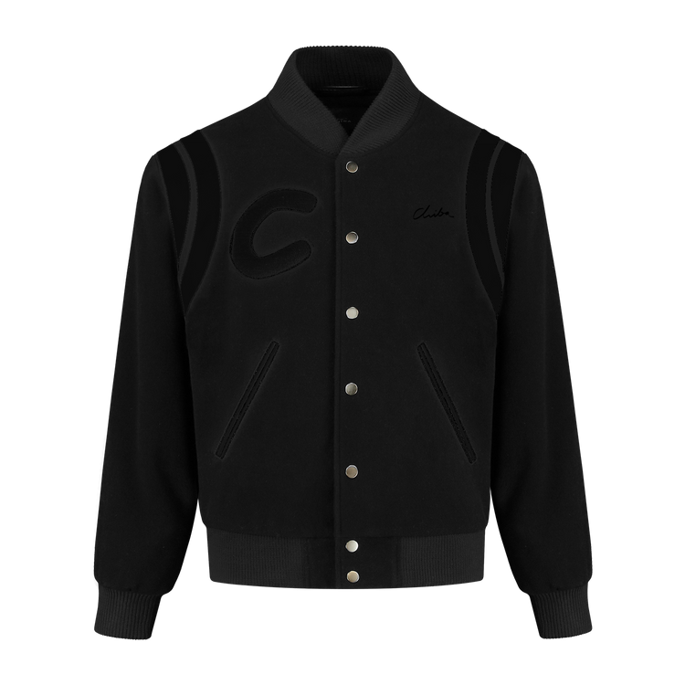 Black on black Varsity Jacket