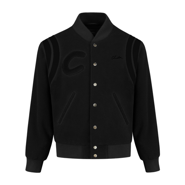 極美品□CCU【L】BEVERLY VARSITY JACKET 本革 ブラック Products